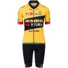 Fietskleding Dames (Fietsshirt + Korte Koersbroek) 2022 Team Jumbo-Visma - Geel Zwart